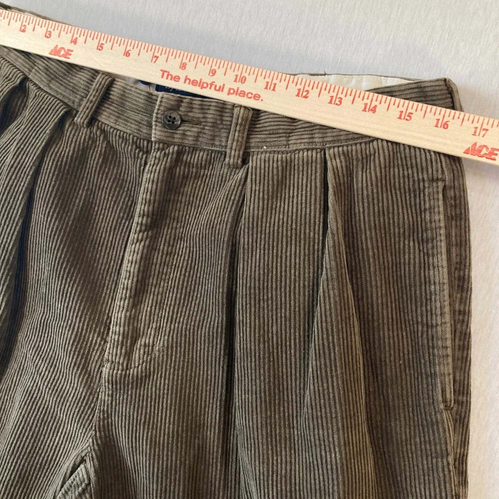 VTG Polo Ralph Lauren Andrew Pant CORDUROY Men 36x34 (Fit 33x28) Brown Preppy